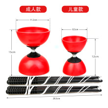 感统训练器材双头空竹儿童学生老人娱乐用品健身抖杆扯铃耐摔空竹