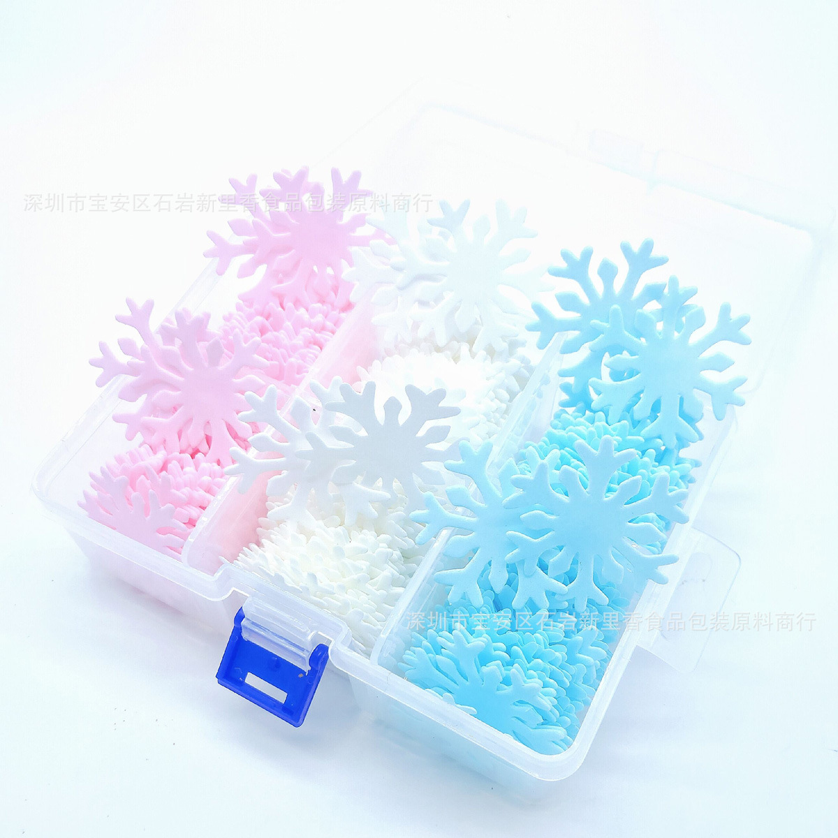 糯米纸雪花蛋糕装饰雪花 圣诞节 甜品 威化纸装饰