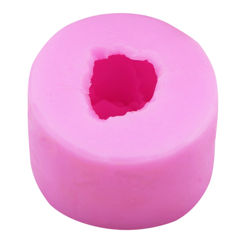 Форма для розы силиконовая, пищевой fondant и мыло, термостойкая, фуксия/белый