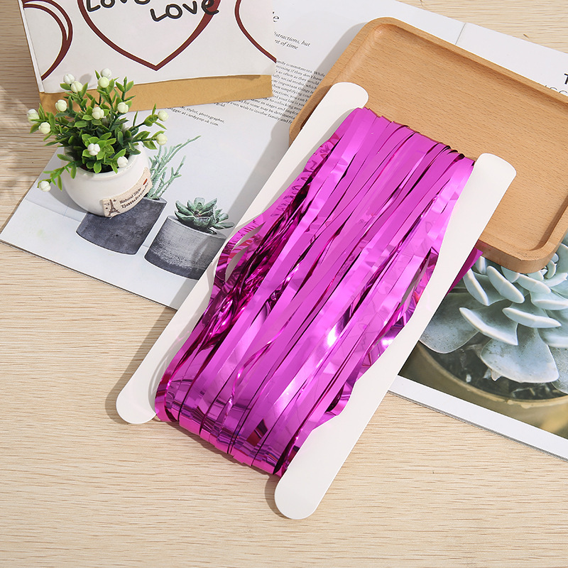 1*2m Shiny Rain Curtain Party Birthday Backdrop Fringe Streamers Wedding Festival Decoration Laser Rain Curtain Door Curtain