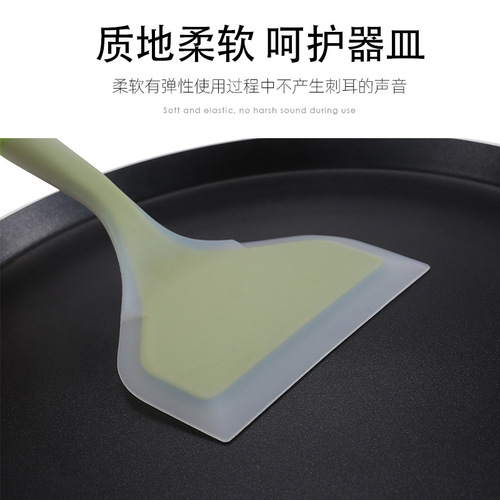 Manufacturer silicone spatula baking non-stick spatula tamagoyaki spatula thick egg roasting spatula frying spatula kitchen tools