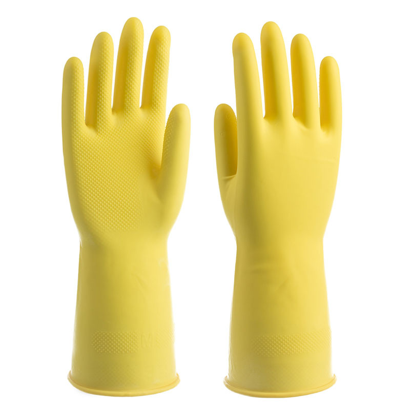 Hogar lavavajillas guantes hogar en stock no-silicona látex hogar lavandería lavavajillas guantes de goma Cocina