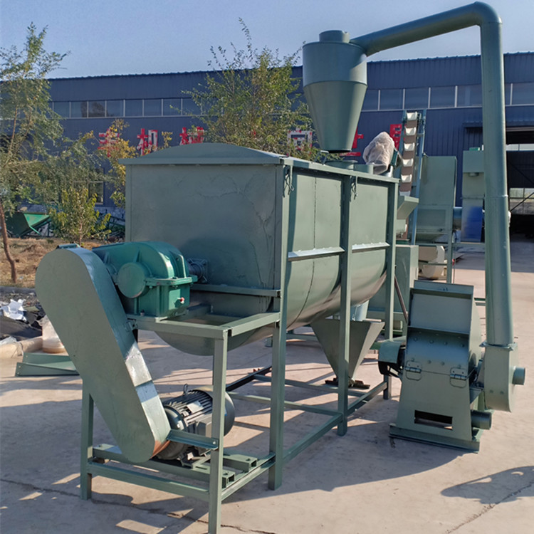 麸皮米糠混合机全日粮饲料搅拌机 广西干青草料谷物拌料机
