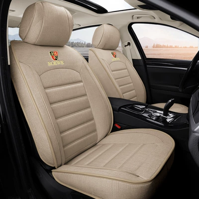 autumn and winter universal seat cover — Modelə uyğun (Original) oturacaq örtükləri - beige-standard-edition