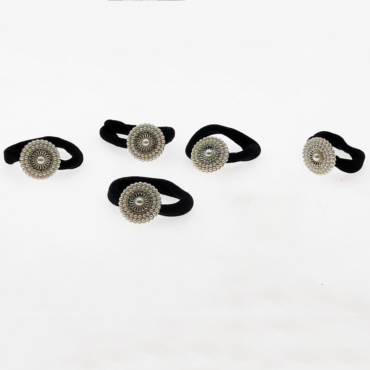 A2431 Punto de perla diamante banda de goma sin costuras cuerda de pelo banda de pelo tocado cuerda de pelo 2 yuanes tienda de suministro al por mayor