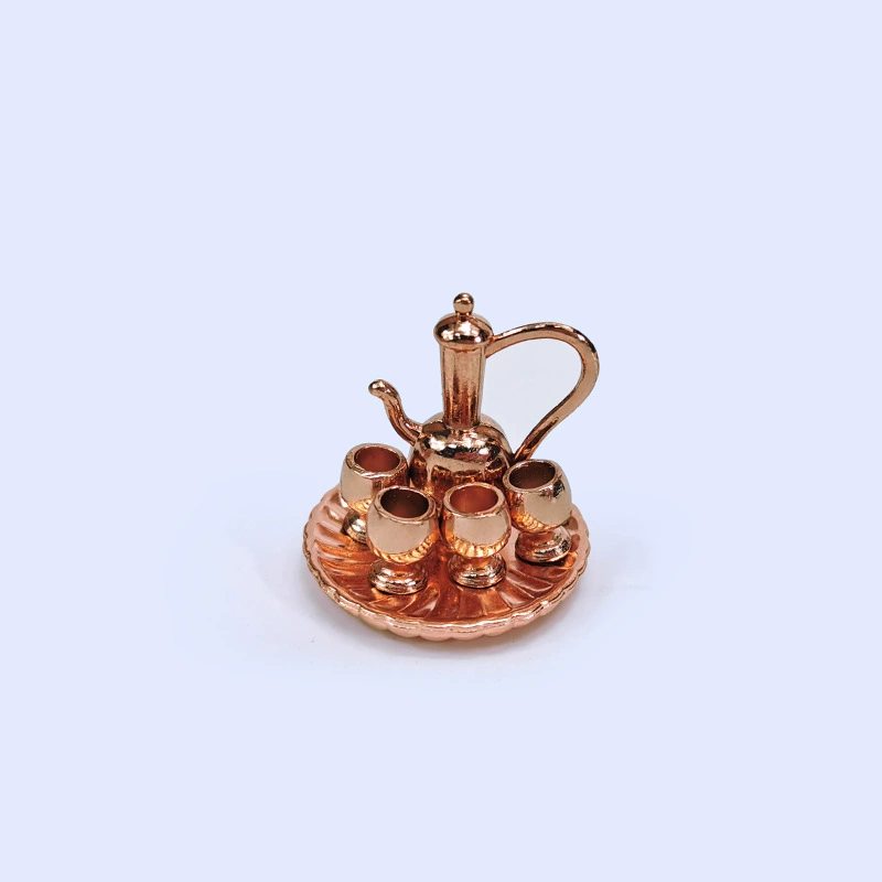 Домик для куклы, маленькая еда с аксессуарами, чайный набор, D231