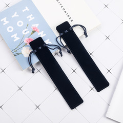 絨布筆袋批發禮品水晶筆收納袋雙面加厚毛絨布鋼筆銅筆束口袋