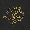 Stainless steel DIY jewelry accessories oval jump elliptical single ring side -to -side opening oval ring connector