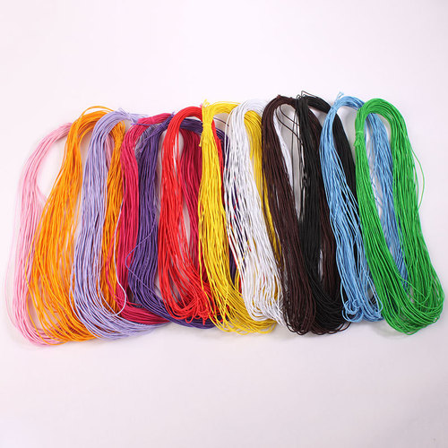 0.8mm core-spun elastic thread beaded elastic rope yellow high elastic bracelet jewelry hand bead rope hand bead rubber band
