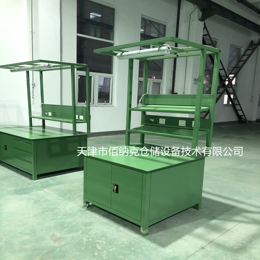 天津车间操作台 钢板面重型工作台 钳工工作台