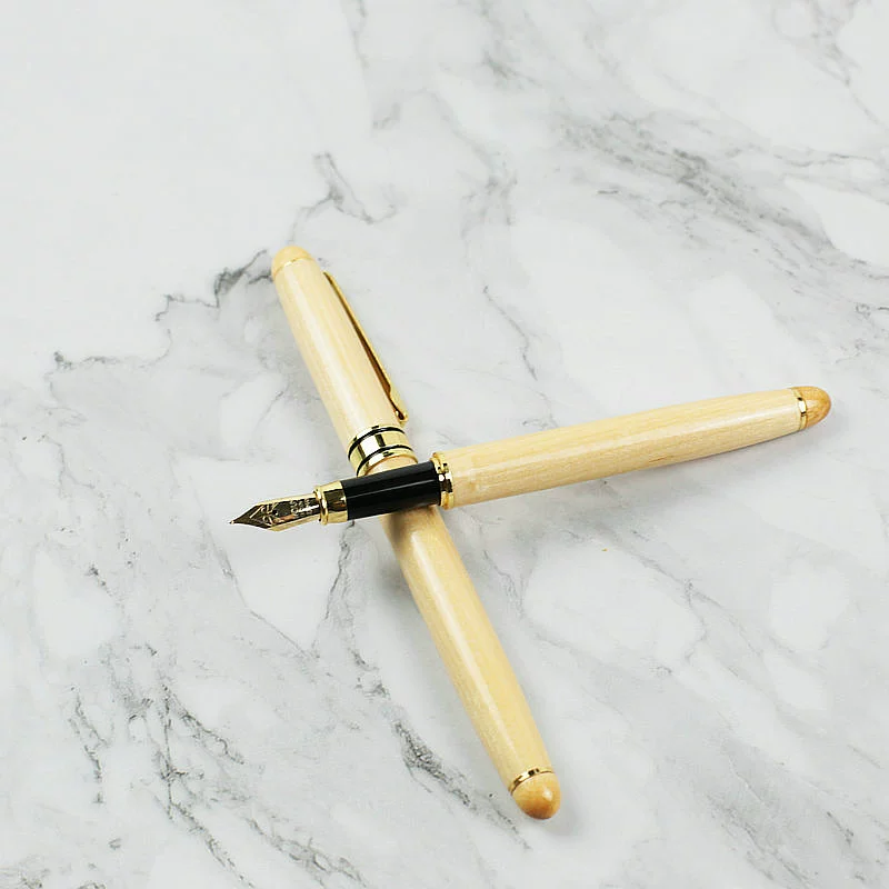 Smooth wooden handheld rollerball pen, wholesale, Birthday gift
