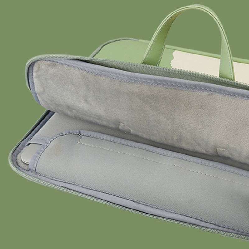 Pequeño maletín impreso fresco pequeño algodón cabeza de oveja pollo bolsa de forro portátil creativo Lindo bolso de la computadora de dibujos animados