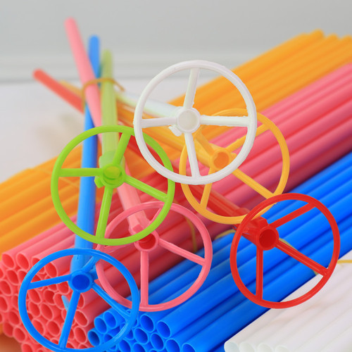 40cm Balloon Support Rod with Aluminum Film, Large Balloon Cup Stick, 50 Sets per Bundle