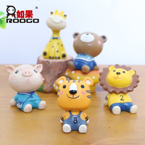 Cartoon looking up to school creative zakka crafts home decorations resin car cake decorations wholesale