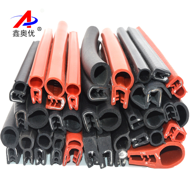 厂家供应电气柜机柜钢带胶条 汽车车门隔音防撞条 钢丝复合密封条