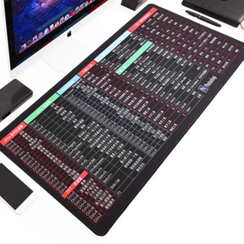 [Factory Direct Sales] Office Mouse Pad Shortcut Key Large Keyboard Pad Anti-Slip Desk Pad Girls Cartoon Computer Pad