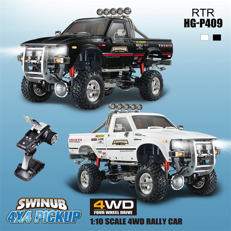 Hengguan new small mountain pig P409 four-wheel drive remote control car 1/10 2.4g truck full proportion four-way Boy gift