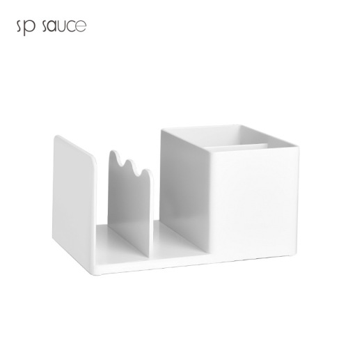 sp sauce office desktop folder storage organizer bookstand dormitory desk storage rack artifact