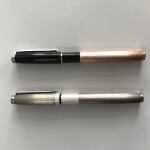 销售铝杆拉丝处理金属中性笔广告礼品商务笔可激光logo签字办公笔