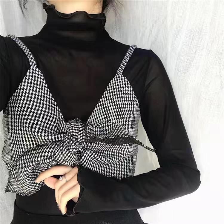 Super Soft Spring New Style High-Neck Long-Sleeve Lace Sun Protection Shirt for Women, Layered Collar Mesh Base Shirt with Lace Super Soft Spring New Style High-Neck Long-Sleeve Lace Sun Protection Shirt for Women, Layered Collar Mesh Base Shirt with Lace