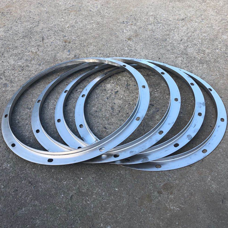 风机口镀锌法兰圆型法兰白铁皮通风管道接口 抽风排气管道