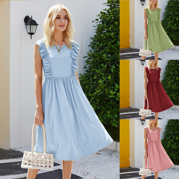 summer beach retro dress sleevless