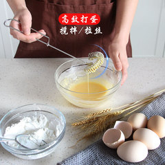 Manufacturer supplies 10-inch stainless steel egg mixer baking tools household spring semi-automatic egg beater