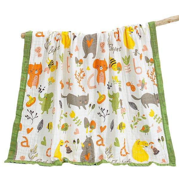 Children's cotton gauze bath towel