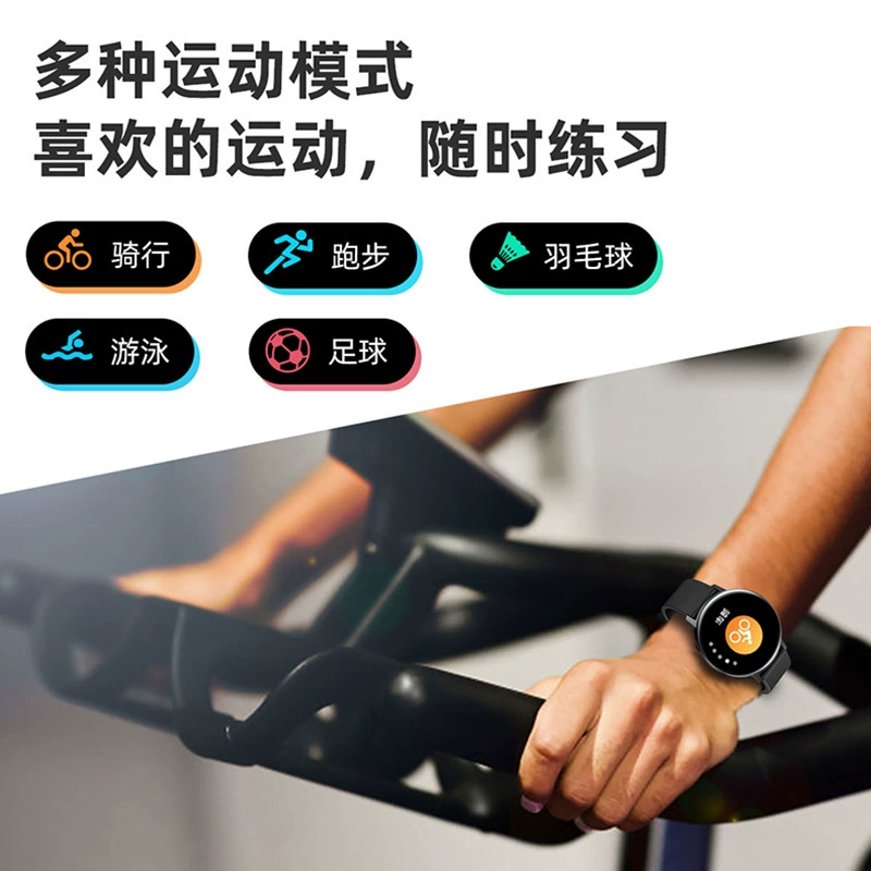 Waterproof smart watch, touch screen, tracks heartbeat, measures blood pressure, bluetooth