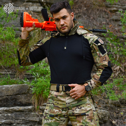 Hanye's new frog suit frog suit suit frog suit long-sleeved combat uniform frog suit camouflage tactics