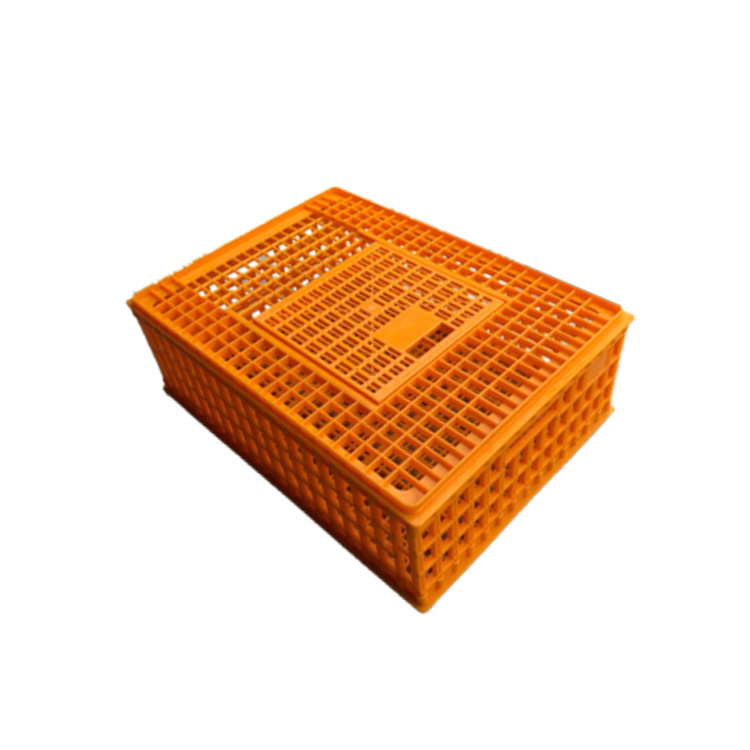 Las aves de corral vivas caja engrosada jaula de transporte de plástico en pollo, pato y ganso granja grande paloma cesta apilable nuevo material