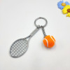 Metal tennis keychain, set, pendant, sports souvenir, Birthday gift