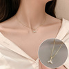 Necklace, small design chain for key bag , simple and elegant design, internet celebrity