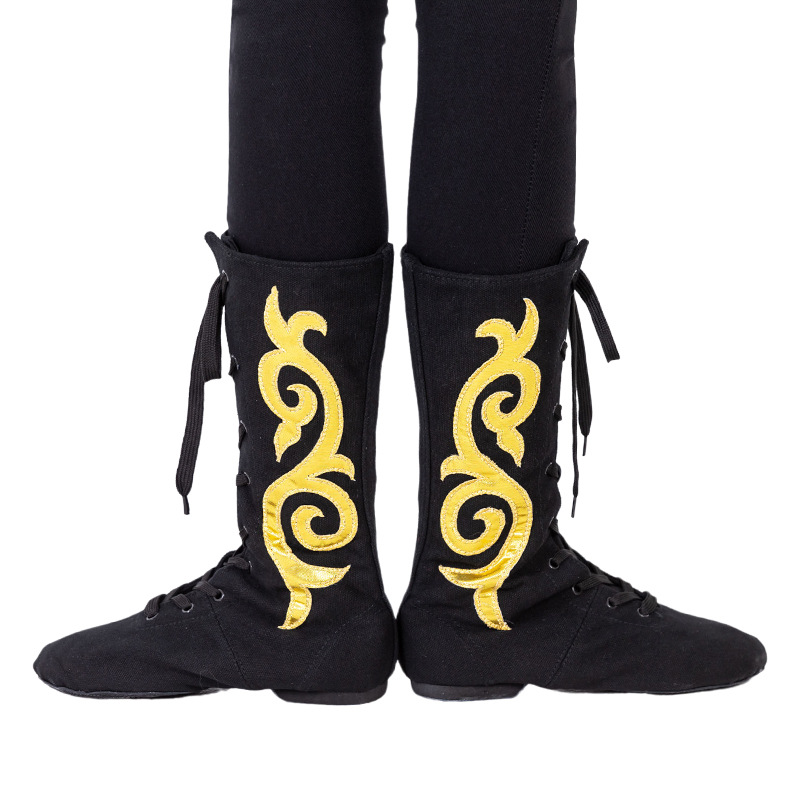 Nuevo estilo Sitang zapatos de baile de fondo suave para hombres y mujeres botas de baile mongol botas de baile étnico yoga danza aeróbica gimnasia Xizanga