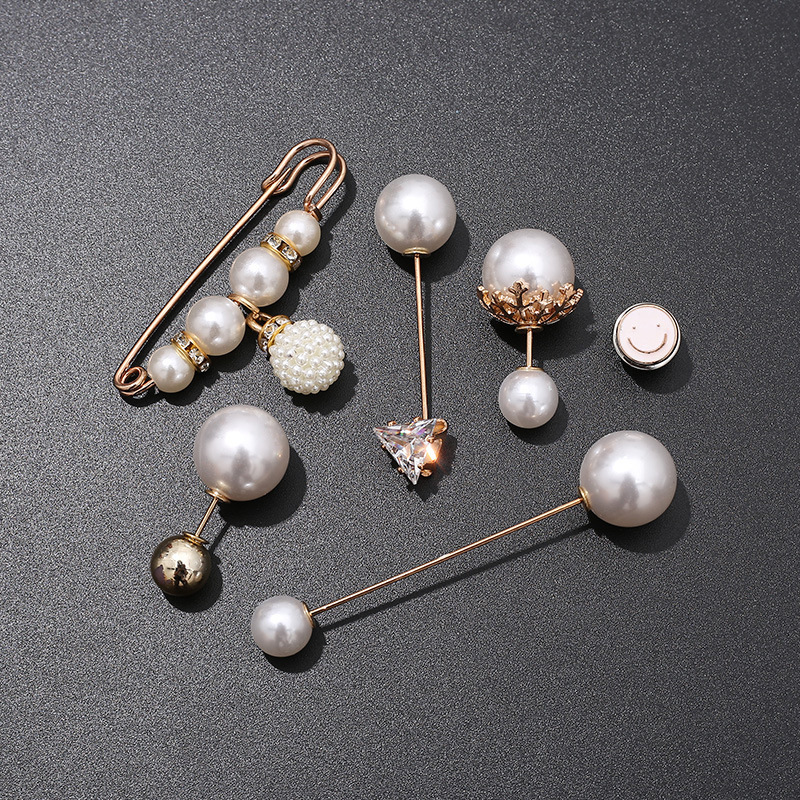 Anti-exposición hebilla artefacto escote moda todo fósforo cardigan pin hebilla broche femenino japonés lindo ropa fija Decoración