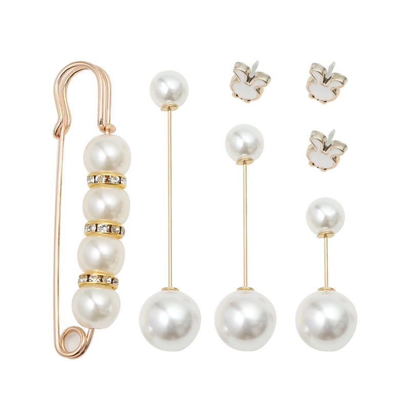 Anti-exposición hebilla artefacto escote moda todo fósforo cardigan pin hebilla broche femenino japonés lindo ropa fija Decoración