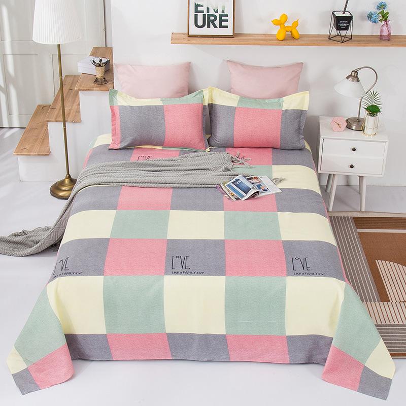 Thick plant cashmere bed sheet not easy to pill student dormitory bedding twill plant cashmere bed sheet single piece