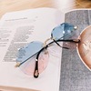 Brand sunglasses, fashionable glasses solar-powered, sun protection cream, 2020 years, new collection, Korean style, UF-protection, fitted