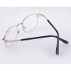 High-end glossy metal retro comfortable glasses, optics