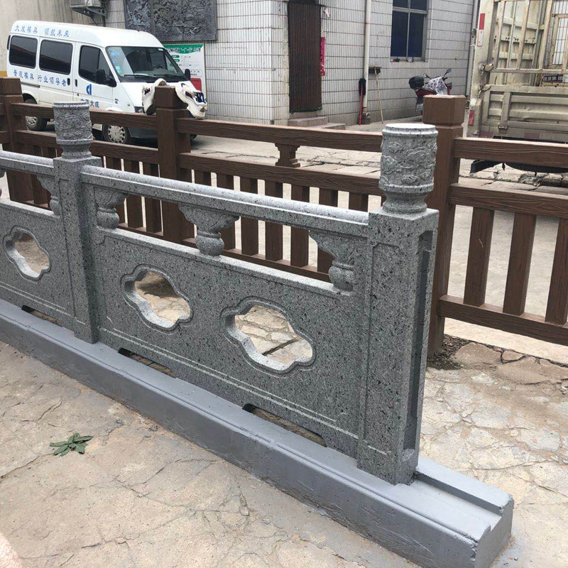 廠家市政景觀工程用護欄多種規格河道橋梁水泥仿石欄杆裝配式圍擋