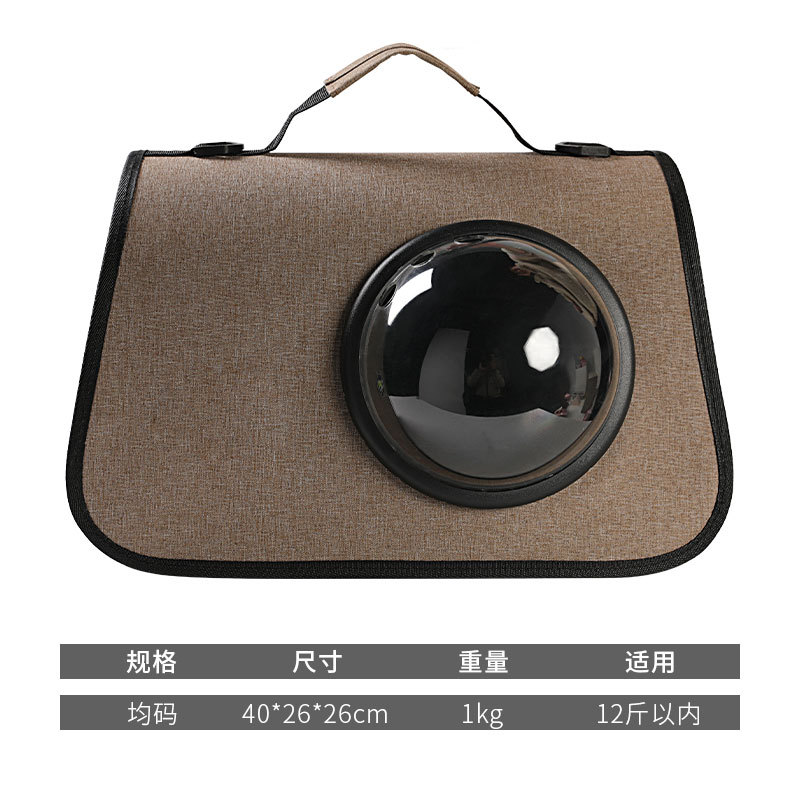 Mascota gato portátil y perro fuera transparente transpirable gato bolsa de hombro crossbody portátil plegable transfronteriza bolsa de mascotas