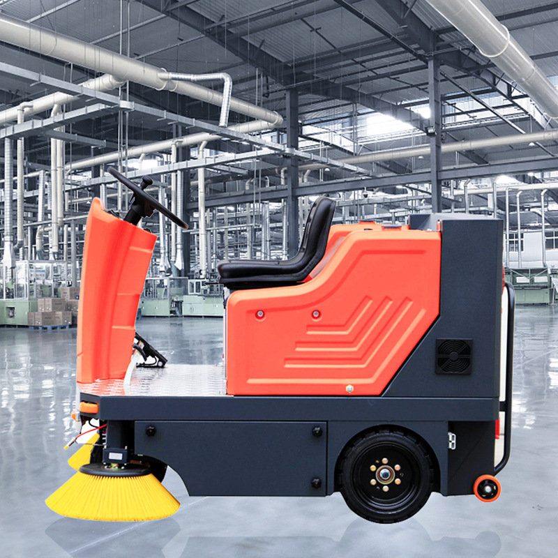 善洁SD1400驾驶式扫地机道路垃圾树叶 小区道路清洁全自动扫地机