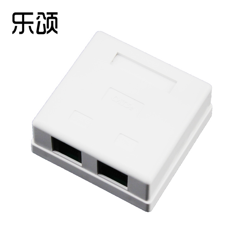 双口 桌面信息盒 桌上盒  非屏蔽UTP RJ45+RJ11