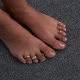 European and American new wave totem pattern open ring summer joint ring beach foot ring 9-piece set