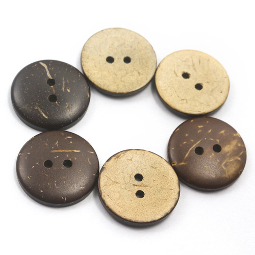 Coconut shell buttons children's baby clothes shirt cardigan coat sweater buttons double-sided natural coconut shell buttons
