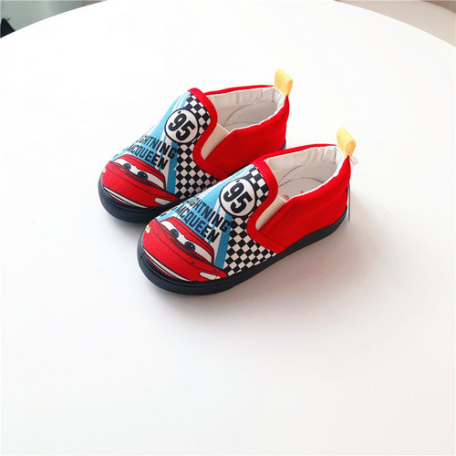 Island country daily single spring and autumn new one-legged children's canvas shoes children's baby shoes sneakers cartoon boys and girls shoes