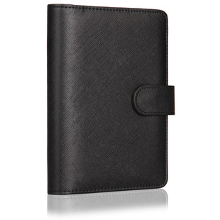 Deli 3152 Leather 7-inch Loose-leaf Notepad Efficiency Manual Office Business Portable Notebook