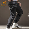 Summer street quick dry thin sports elastic climbing trousers, oversize, loose fit