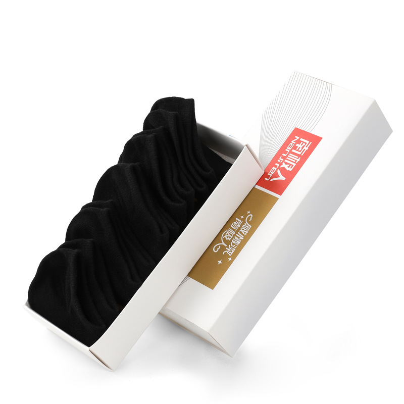 (Лодочка Носки) 5 пар черных