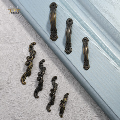 Jingmao Hardware New Chinese Style 7 Pieces Antique Drawer Jewelry Box Alloy Handle Gift Box Packaging Accessories